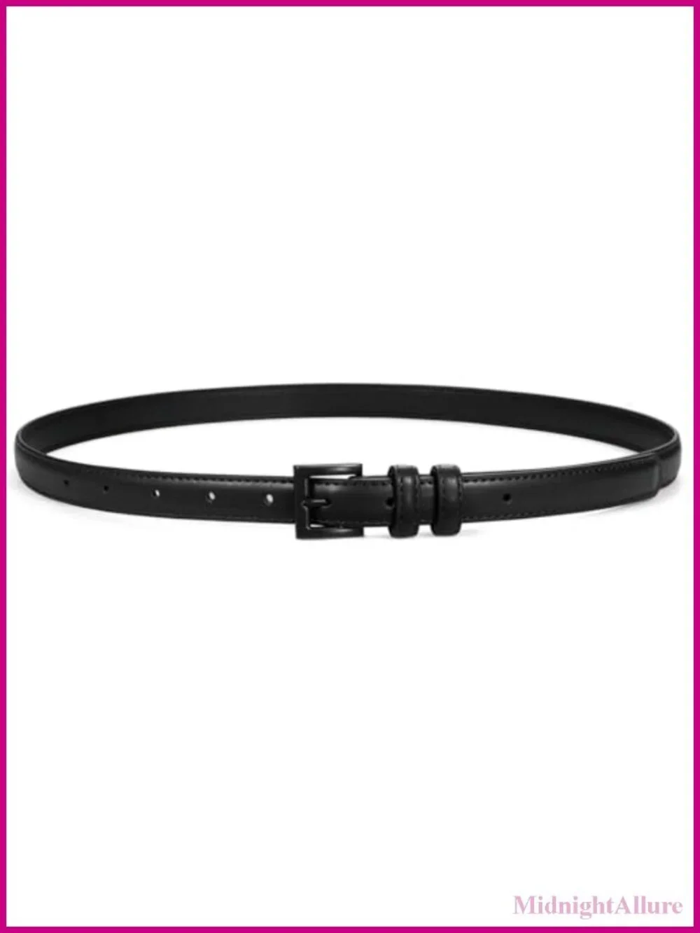 Skinny PU Leather Belt 0.7